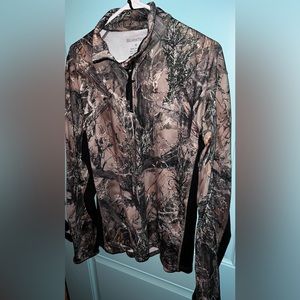 M silvertec Camo Pullover mens medium new/tag off tree forest print pullover zip
